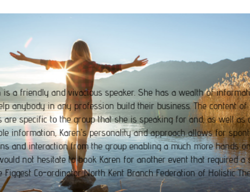 Review of talk given to North Kent Federation of Holistic Therapists